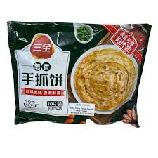 三全葱香手抓饼10pc SQ onion pancake
