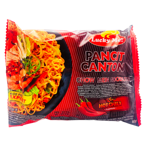INSTANT NOODLE PANCIT CANTON HOT CHILLI FLAVOUR 60G BY LUCKY ME!