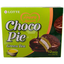 Lotte chocolate pie green tea
