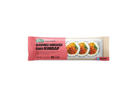 Seasoned shredded squid kimbap