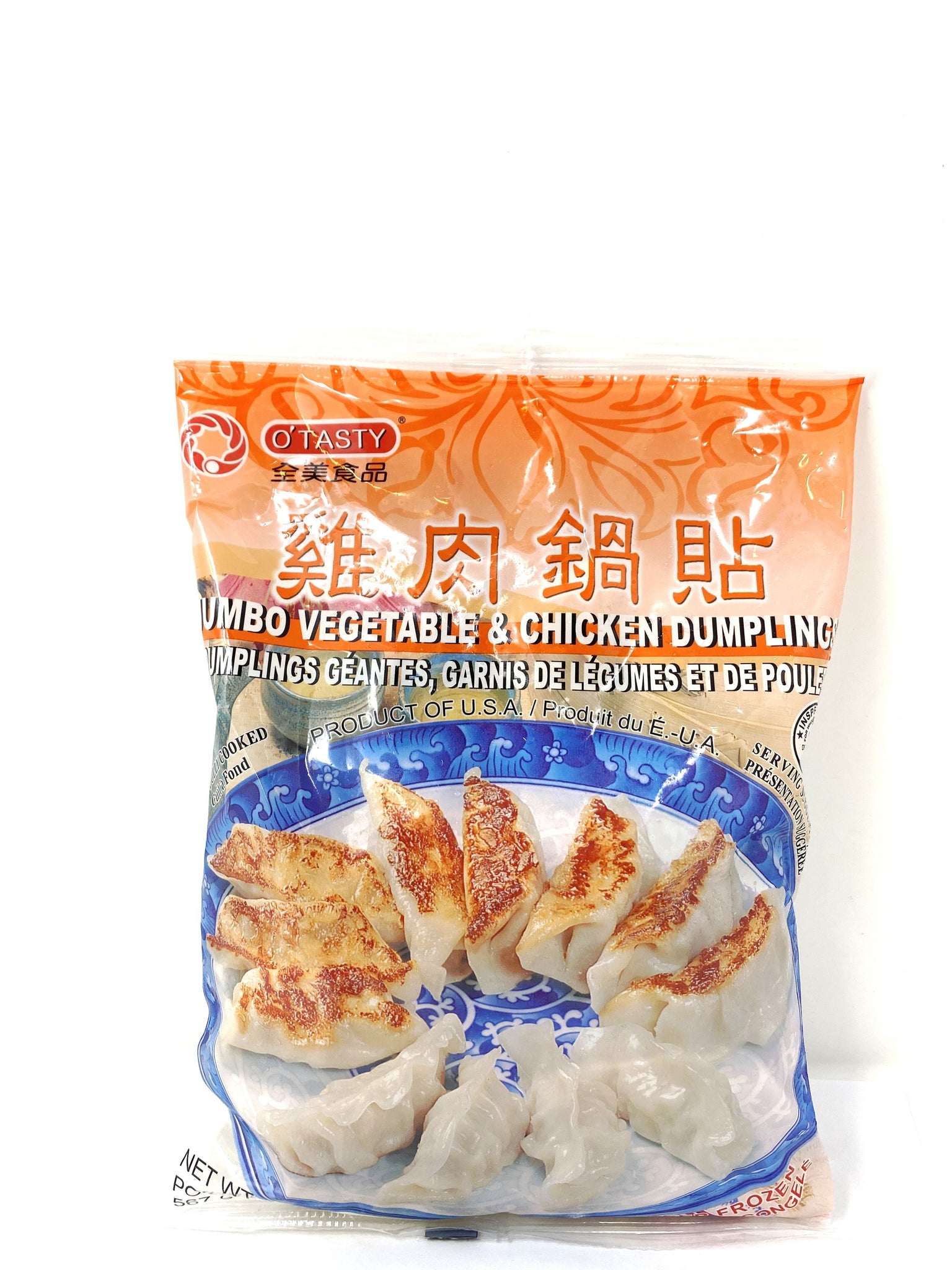 全美食品 鸡肉锅贴 567g OTASTY Jumbo Vegetable& Chicken Dumplings 567g