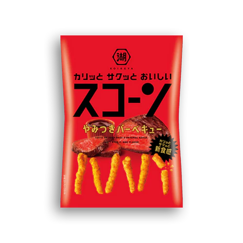 Koikeya corn sticks BBQ beef flavor 70g