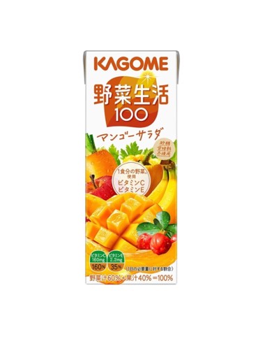 佳美野菜生活100 混合芒果汁 KAGOME Vegetable 100 Mixe Mango Juice 200ml