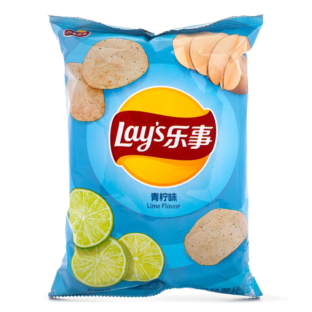 Lay's potato chips green lemon flavor 70g