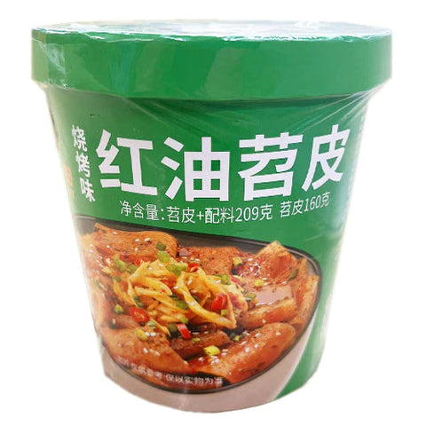 麻六记 紅油苕皮 燒烤味  Red Oil Skin Barbecue Flavor 160g