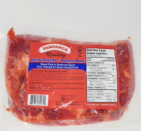 Pampanga Pork Tocino sliced pork in seasoned sauce 375g