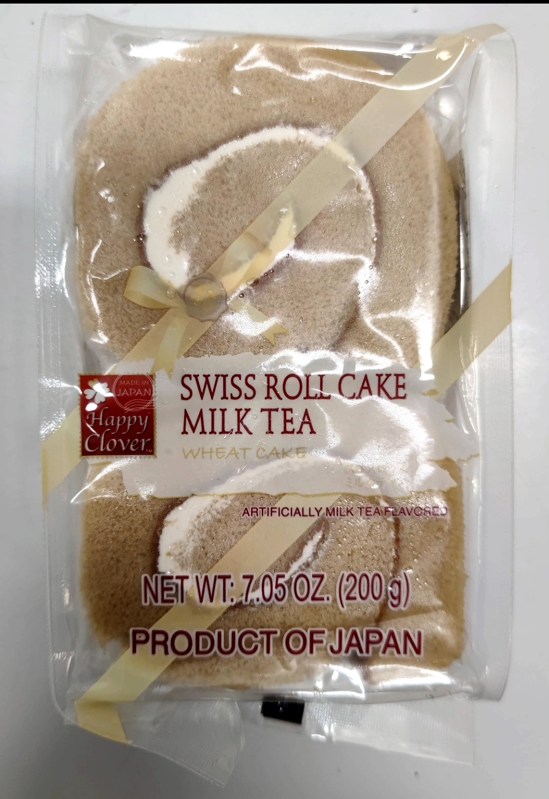 Happy clover swiss roll cake milk tea 200g