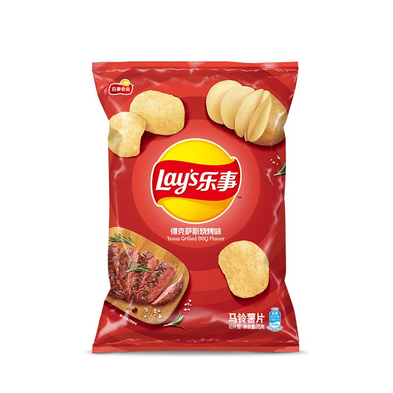 乐事薯片德克萨斯烧烤味 Lay's Potato Chip Texas BBQ Flavor 70g