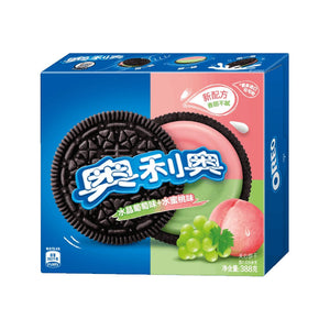 奥利奥双味夹心饼干 水晶葡萄+水蜜桃味 OREO Sandwich Cookie Grape+Peach Flavor 388g