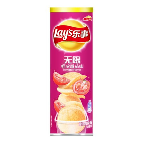 乐事筒装薯片无限鲜浓番茄味 Lay's Potato Chip Tomato Flavor 90g