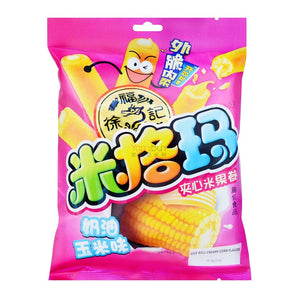 徐福记 cream & corn flavor rice cracker 90g 米格玛夹心米果卷(奶油玉米味