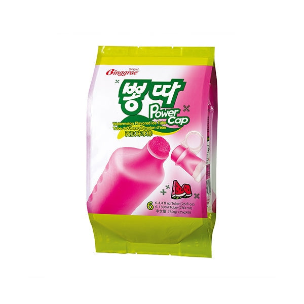 Binggrae power cap watermelon flavored ice tube 750g