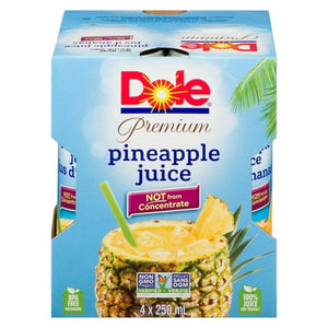Dole pineapple juice 4x250ml