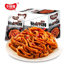 牛海哥秘卤鸭肠Niuhai Ge Marinated Duck Intestines (Spicy)