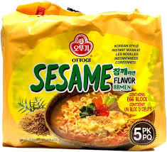 Ottogi Chamggae Ramyeon, Sesame Flavor Ramen,