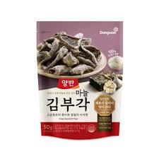 DW)CRISPY SEAWEED CHIPS WITH GARLIC 50g