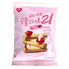 KEMY)PREMIUM GRAIN CRISPY ROLL STRAWBERRY150g