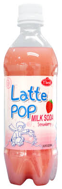LATTE POP MILK SODA STRAWBERRY