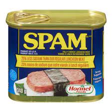 低盐午餐肉 Spam 25% less sodium luncheon meat