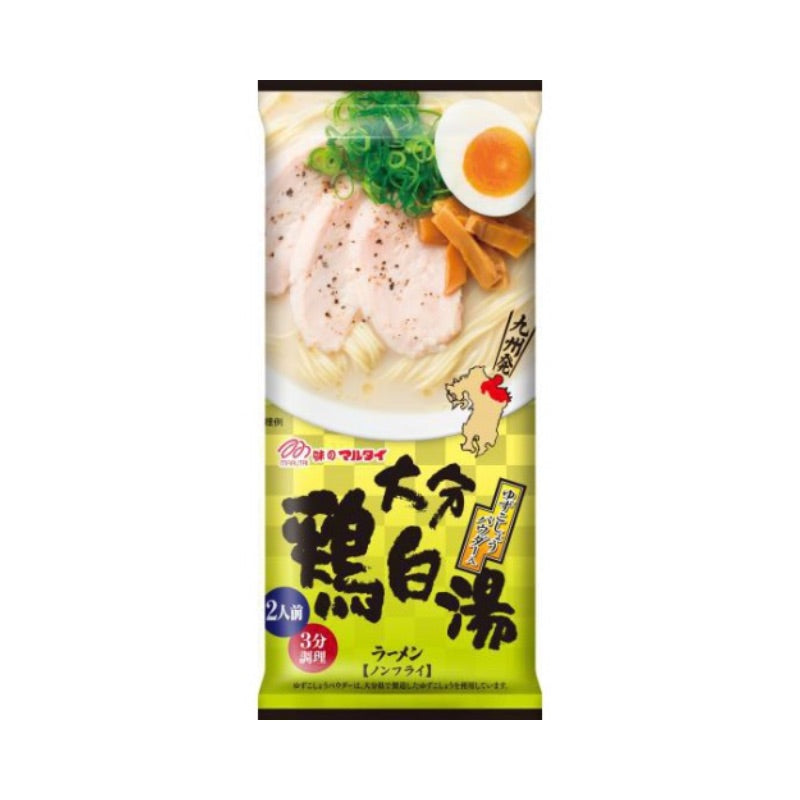 日本 九州大分鸡肉拉面 MARUTAI oita Chicken Broth Ramen 186g*2