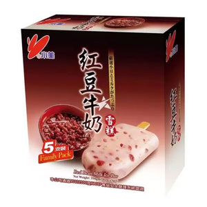 小美 红豆牛奶雪糕(5支装) SHAOMEI Red Bean Milk Frozen Dessert Bar(5pcs) 308ml