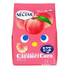 TOHATO Caramel Corn Peach Flavor焦糖粟米条蜜桃味80g