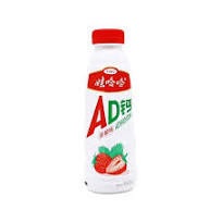 娃哈哈 AD钙奶饮料 草莓味 Yogurt Drink Strawberry Flavor 450ml