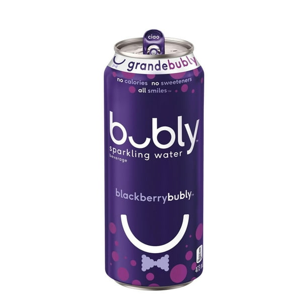 Bubly Blackberry Sparkling Water 473 mL, Can, 473mL