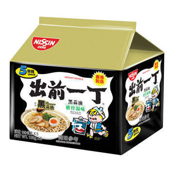 日清出前一丁黑蒜油豬骨濃湯味速食麵(100g*5) Nissin Istant Noodle Pork