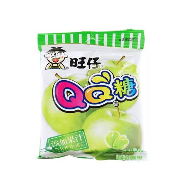 旺仔QQ青苹果软糖 70g soft candy green apple flavour