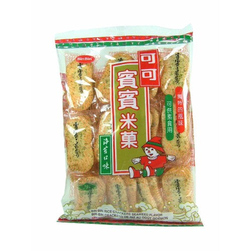 可可宾宾米果 BinBin Rice Crackers With Seaweed 海苔味  150g
