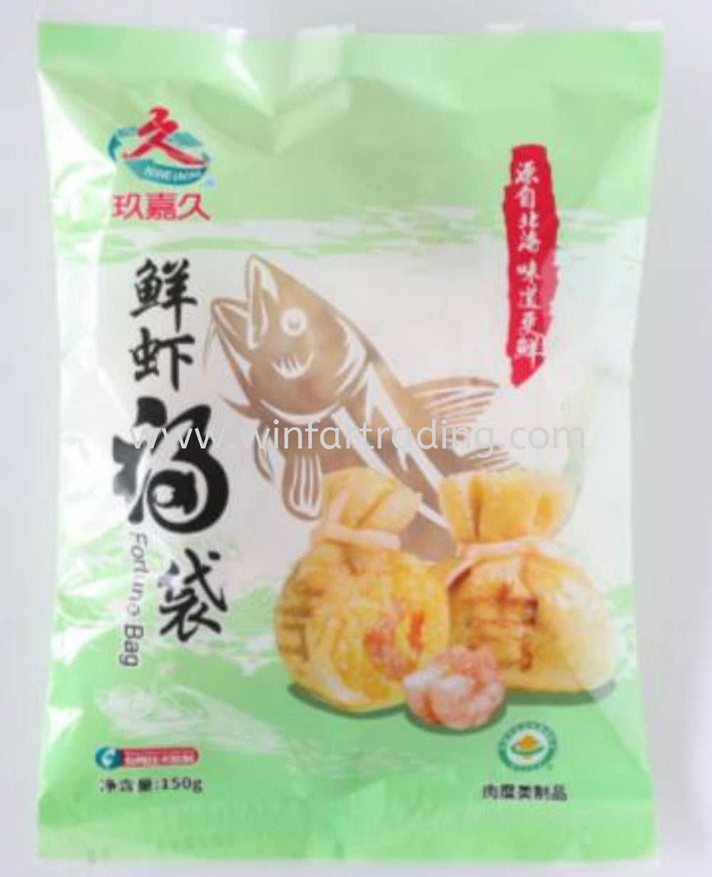 玖嘉久 鲜虾福袋 tofu pocket with shrimp 150g