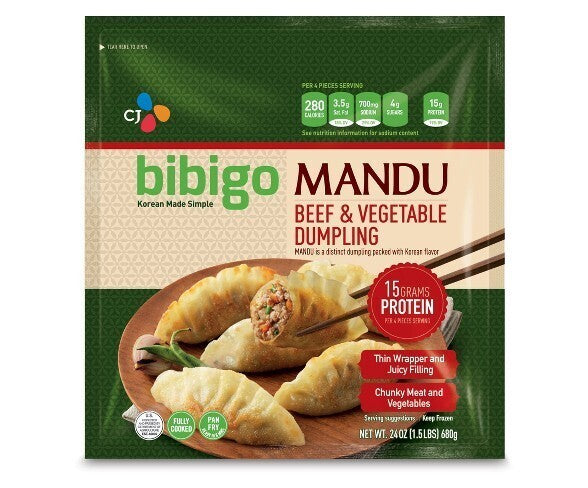 bibigo MADU 韩国牛肉蔬菜饺 Beef &Vegetable Dumpling 680g