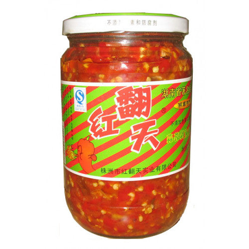 红翻天蒜蓉剁辣椒700g garlic and chilli sauce