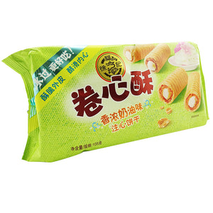 徐福记卷心酥-奶油味 Hsu Fu Chi Cream Flavoured Roller Cookie