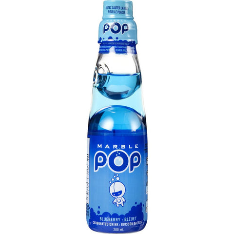 日本弹珠饮料 碳酸汽水 Marble Pop Blueberry Soda 蓝莓味  200ml