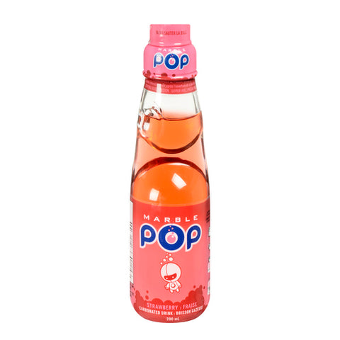 日本弹珠汽水 碳酸饮料 Marble Pop Strawberry草莓味 200ml