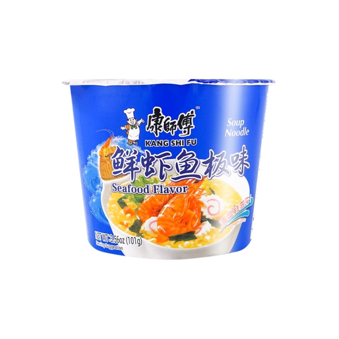 康师傅 鲜虾鱼板味杯面 Seafood Flavour 101g