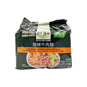 五谷道场 非油炸酸辣牛肉面 Artificial Hot and Sour Beef Flavor Istant Noodle 535g