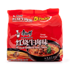 康师傅 红烧牛肉味面  Braised artificial beef flavour 530g