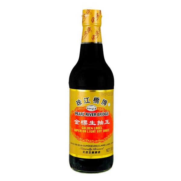 珠江桥牌金标生抽王 500ml Golden label superior light soya sauce