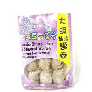 大虾紫菜云吞 jumbo shrimp seaweed wonton 250g
