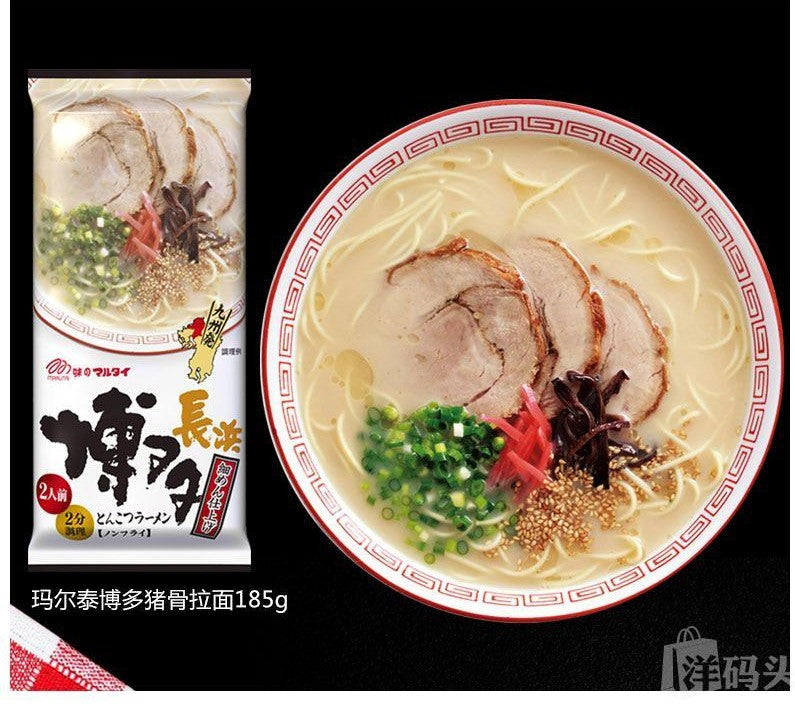 日本博多猪骨拉面 JAPAN Marurai pork bone soup Instant noodles