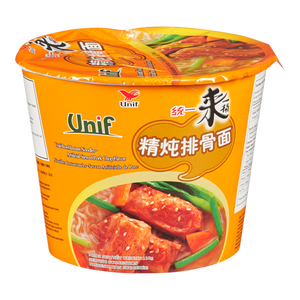 统一精炖排骨面Uniform Bowl Noodles-Artificial Stewed Pork Chop Flavor108g