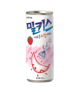 LOTTE 乐天 碳酸饮料 Strawberry Milkis Carbonated Drink 250ml