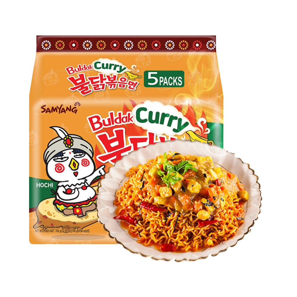 三养咖喱味火鸡面 SamYang Curry Hot Chicken Flavor Ramen 140g×5