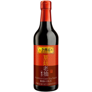李锦记草瓠老抽 500ml mushroom flavor dark soy sauce