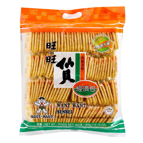 旺旺仙贝特大经济包 400g want want rice cracker family pack