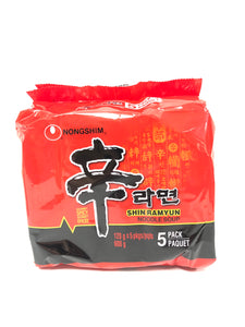 农心辛拉面120g*5  Nongshim Shin Ramyun Noodle