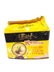 汤达人酸酸辣辣豚骨拉面140gx5 Instant Noodle with spicy pork bone Soup Base